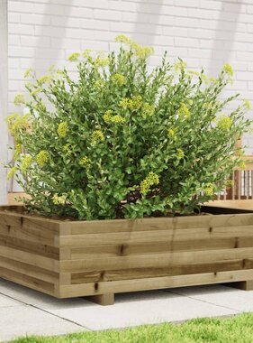 VidaXL Plantenbak 90x90x26,5 cm geïmpregneerd grenenhout