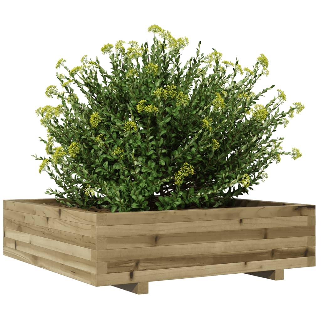 VidaXL Plantenbak 90x90x26,5 cm geïmpregneerd grenenhout