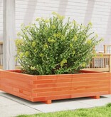 VidaXL Plantenbak 90x90x26,5 cm massief grenenhout wasbruin