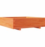 VidaXL Plantenbak 90x90x26,5 cm massief grenenhout wasbruin