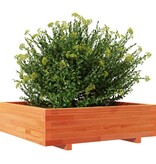 VidaXL Plantenbak 90x90x26,5 cm massief grenenhout wasbruin