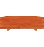 VidaXL Plantenbak 90x90x26,5 cm massief grenenhout wasbruin