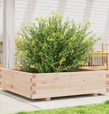 VidaXL Plantenbak 90x90x26,5 cm massief grenenhout