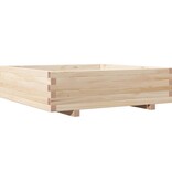 VidaXL Plantenbak 90x90x26,5 cm massief grenenhout
