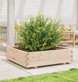 VidaXL Plantenbak 90x90x26,5 cm massief grenenhout