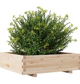 VidaXL Plantenbak 90x90x26,5 cm massief grenenhout