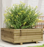VidaXL Plantenbak 60x60x26,5 cm geïmpregneerd grenenhout