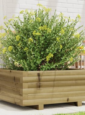 VidaXL Plantenbak 60x60x26,5 cm geïmpregneerd grenenhout