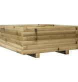 VidaXL Plantenbak 60x60x26,5 cm geïmpregneerd grenenhout