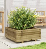 VidaXL Plantenbak 60x60x26,5 cm geïmpregneerd grenenhout