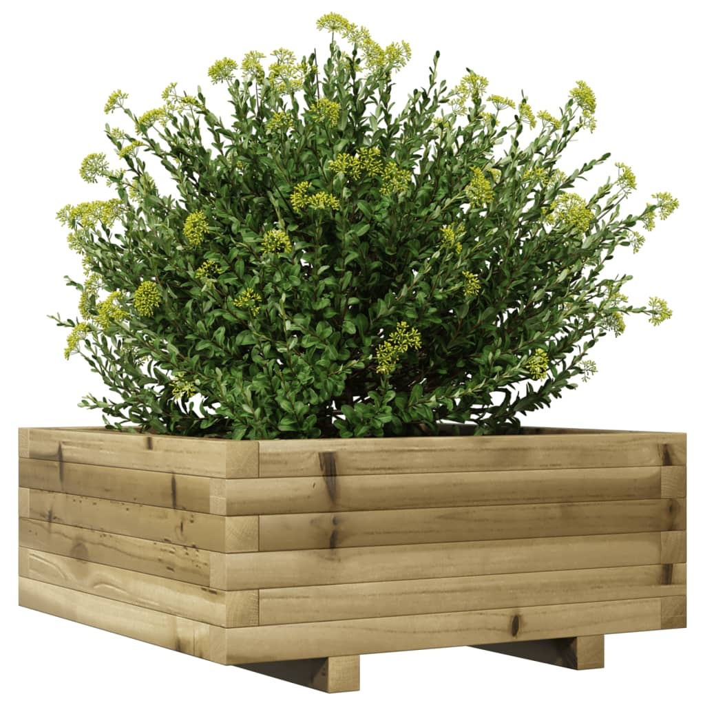 VidaXL Plantenbak 60x60x26,5 cm geïmpregneerd grenenhout