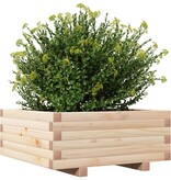 VidaXL Plantenbak 60x60x26,5 cm massief grenenhout