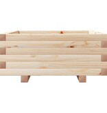 VidaXL Plantenbak 60x60x26,5 cm massief grenenhout