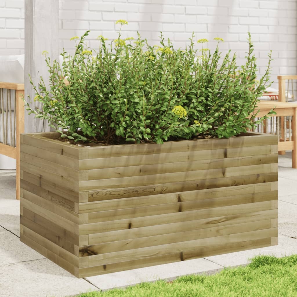 VidaXL Plantenbak 90x60x45,5 cm geïmpregneerd grenenhout