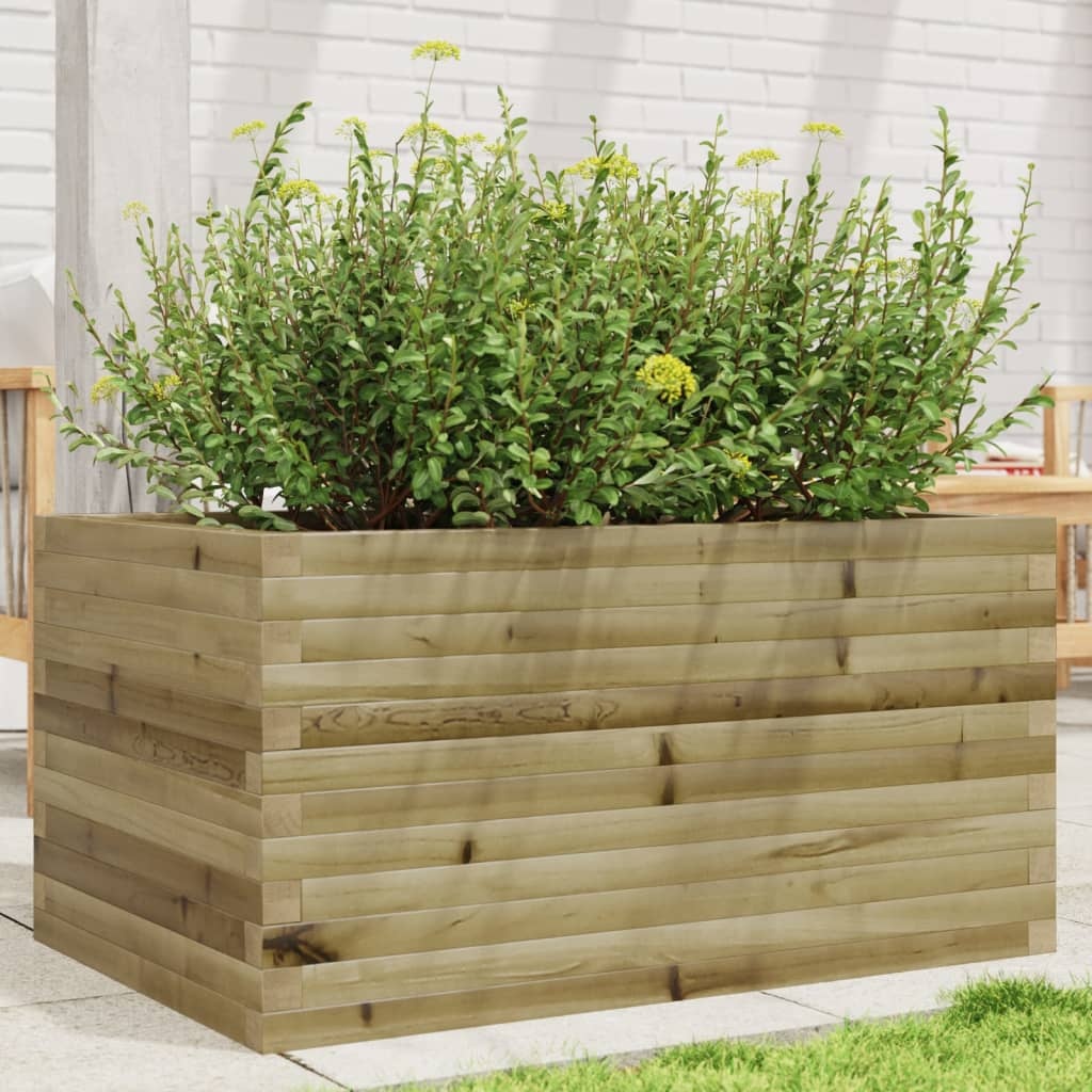 VidaXL Plantenbak 90x60x45,5 cm geïmpregneerd grenenhout