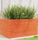 VidaXL Plantenbak 90x60x45,5 cm massief grenenhout wasbruin