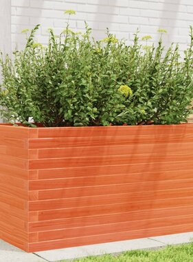 VidaXL Plantenbak 90x60x45,5 cm massief grenenhout wasbruin