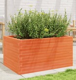 VidaXL Plantenbak 90x60x45,5 cm massief grenenhout wasbruin