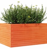 VidaXL Plantenbak 90x60x45,5 cm massief grenenhout wasbruin