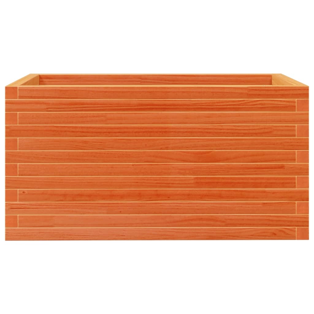 VidaXL Plantenbak 90x60x45,5 cm massief grenenhout wasbruin