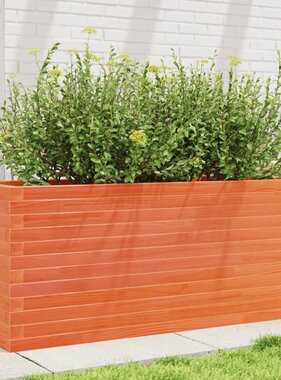 VidaXL Plantenbak 110x40x45,5 cm massief grenenhout wasbruin