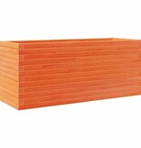 VidaXL Plantenbak 110x40x45,5 cm massief grenenhout wasbruin