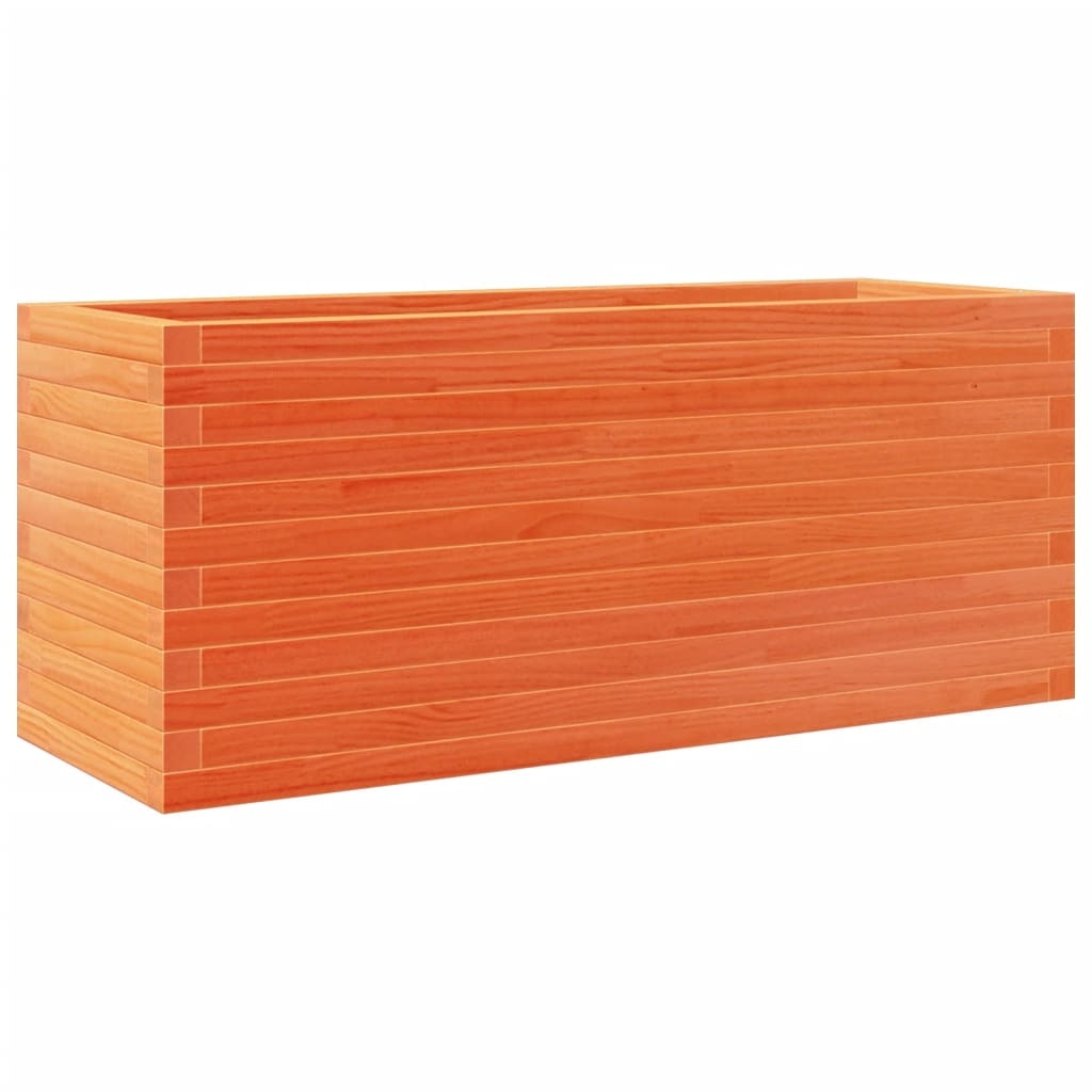 VidaXL Plantenbak 110x40x45,5 cm massief grenenhout wasbruin