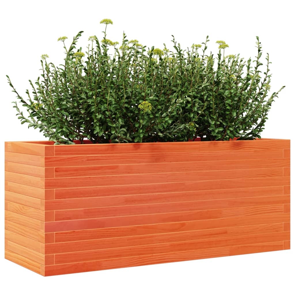 VidaXL Plantenbak 110x40x45,5 cm massief grenenhout wasbruin