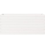 VidaXL Plantenbak 110x40x45,5 cm massief grenenhout wit