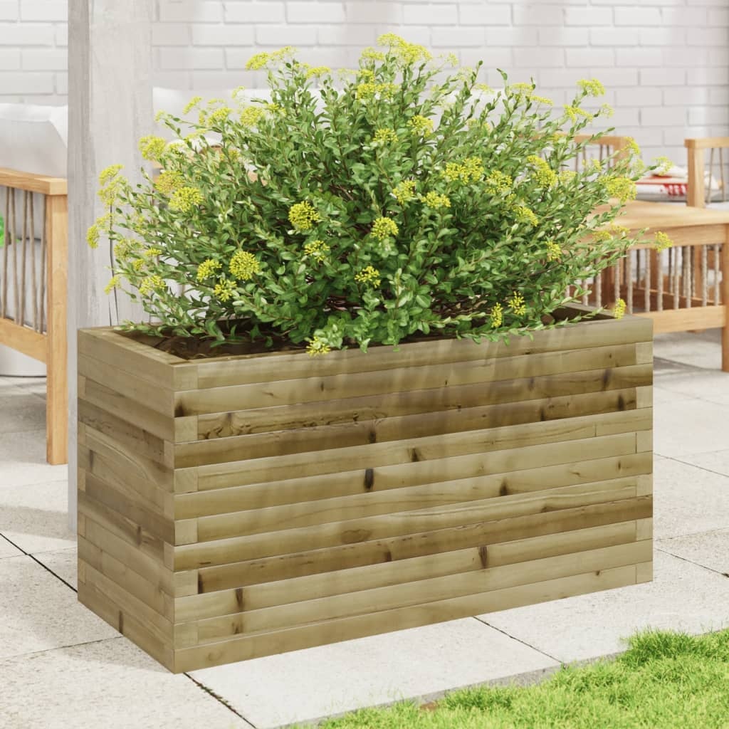 VidaXL Plantenbak 90x40x45,5 cm geïmpregneerd grenenhout