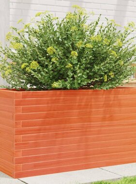 VidaXL Plantenbak 90x40x45,5 cm massief grenenhout wasbruin