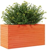 VidaXL Plantenbak 90x40x45,5 cm massief grenenhout wasbruin