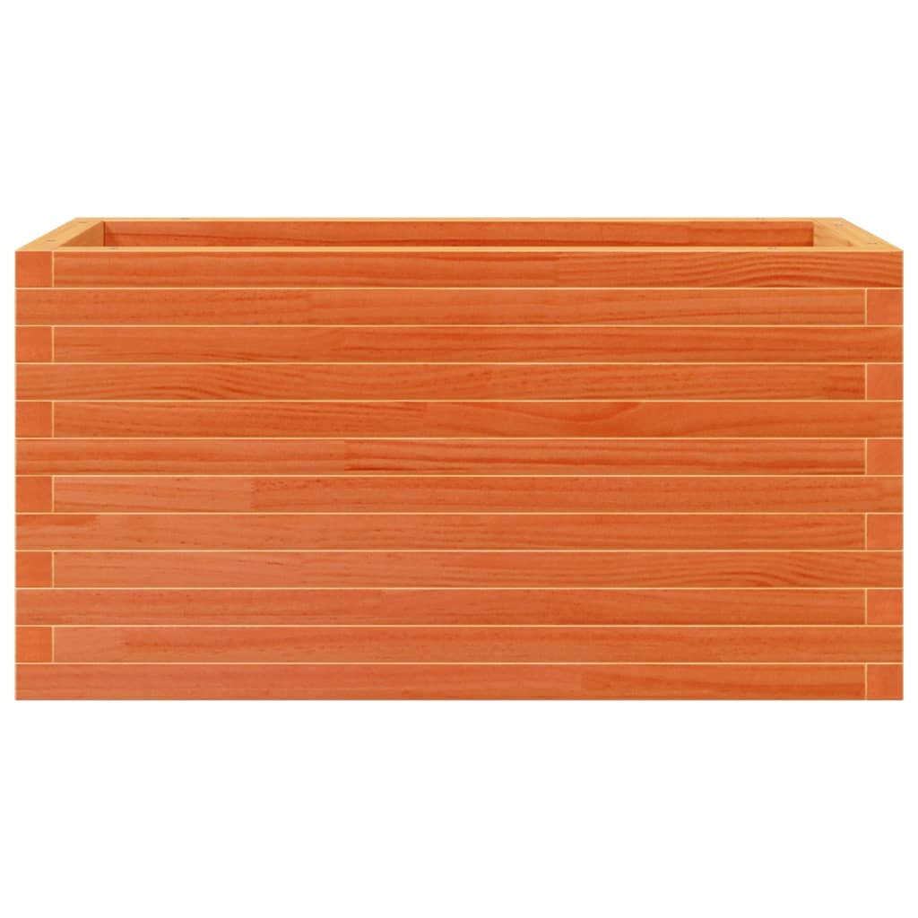 VidaXL Plantenbak 90x40x45,5 cm massief grenenhout wasbruin