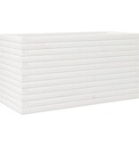 VidaXL Plantenbak 90x40x45,5 cm massief grenenhout wit