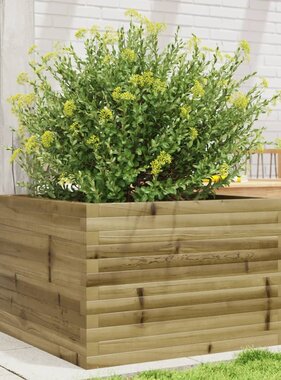 VidaXL Plantenbak 70x70x45,5 cm geïmpregneerd grenenhout