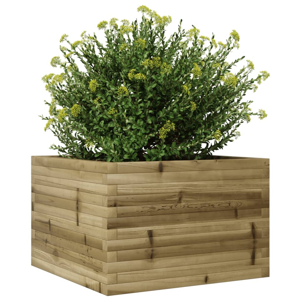 VidaXL Plantenbak 70x70x45,5 cm geïmpregneerd grenenhout