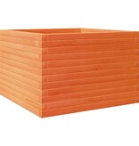 VidaXL Plantenbak 70x70x45,5 cm massief grenenhout wasbruin