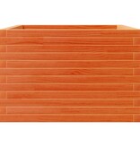 VidaXL Plantenbak 70x70x45,5 cm massief grenenhout wasbruin