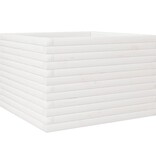 VidaXL Plantenbak 70x70x45,5 cm massief grenenhout wit