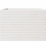 VidaXL Plantenbak 70x70x45,5 cm massief grenenhout wit