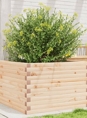 VidaXL Plantenbak 70x70x45,5 cm massief grenenhout