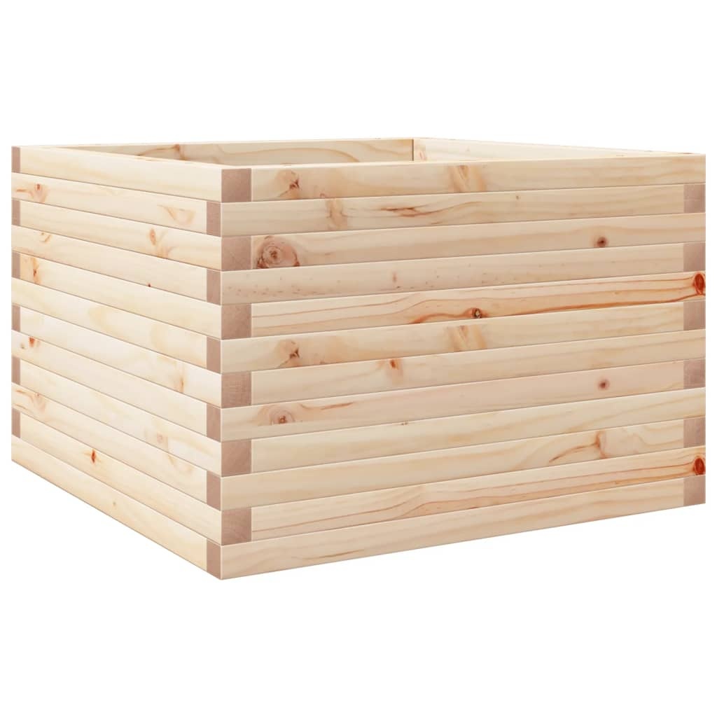 VidaXL Plantenbak 70x70x45,5 cm massief grenenhout