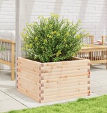 VidaXL Plantenbak 70x70x45,5 cm massief grenenhout