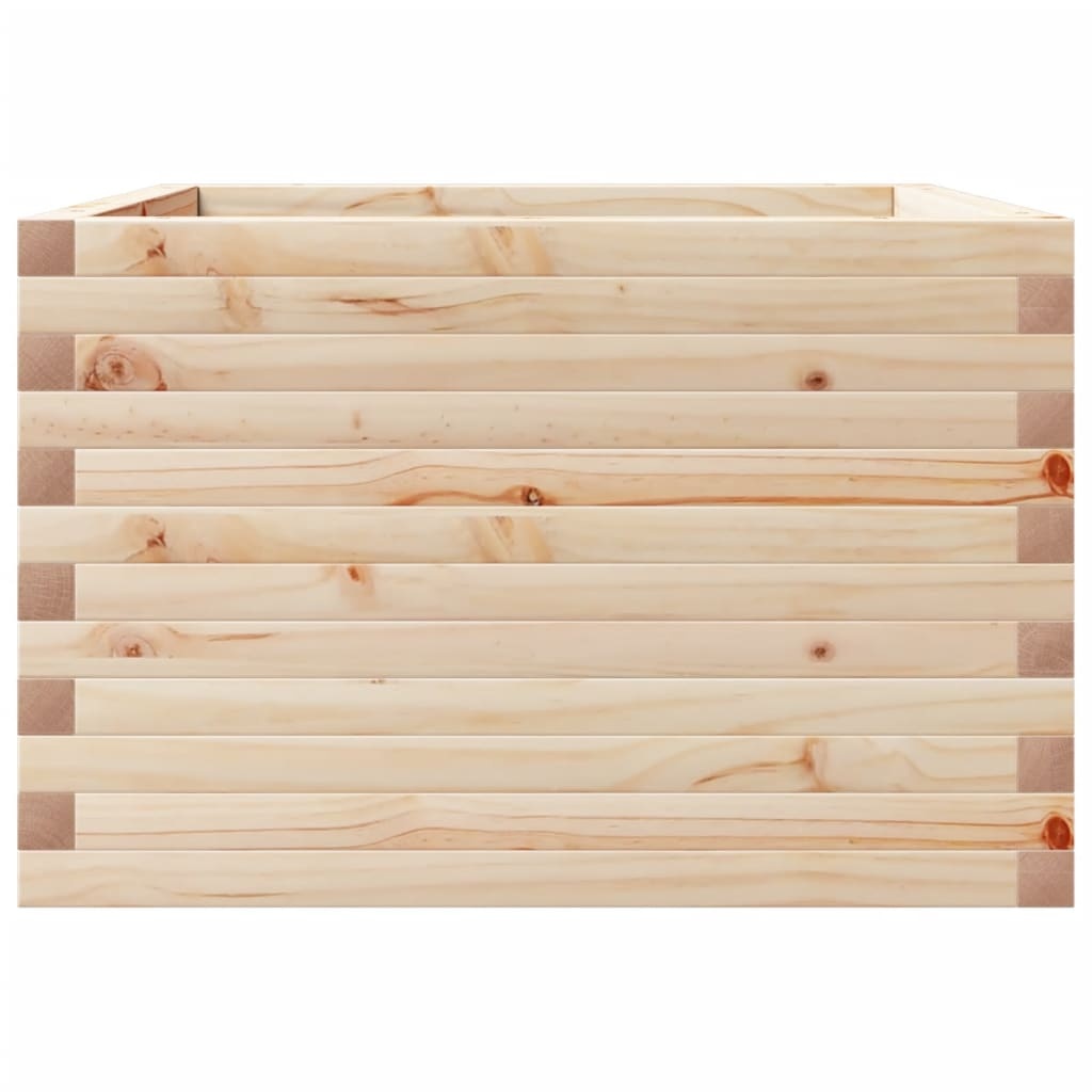 VidaXL Plantenbak 70x70x45,5 cm massief grenenhout