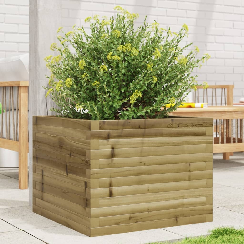 VidaXL Plantenbak 60x60x45,5 cm geïmpregneerd grenenhout