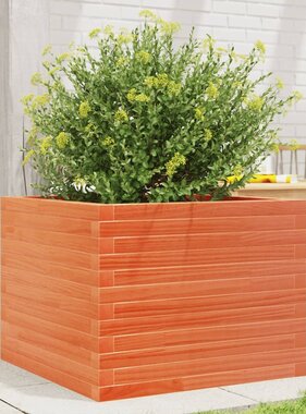 VidaXL Plantenbak 60x60x45,5 cm massief grenenhout wasbruin