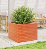 VidaXL Plantenbak 60x60x45,5 cm massief grenenhout wasbruin