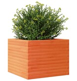 VidaXL Plantenbak 60x60x45,5 cm massief grenenhout wasbruin