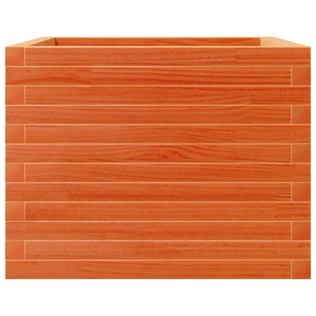 VidaXL Plantenbak 60x60x45,5 cm massief grenenhout wasbruin