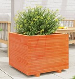 VidaXL Plantenbak 60x60x49,5 cm massief grenenhout wasbruin